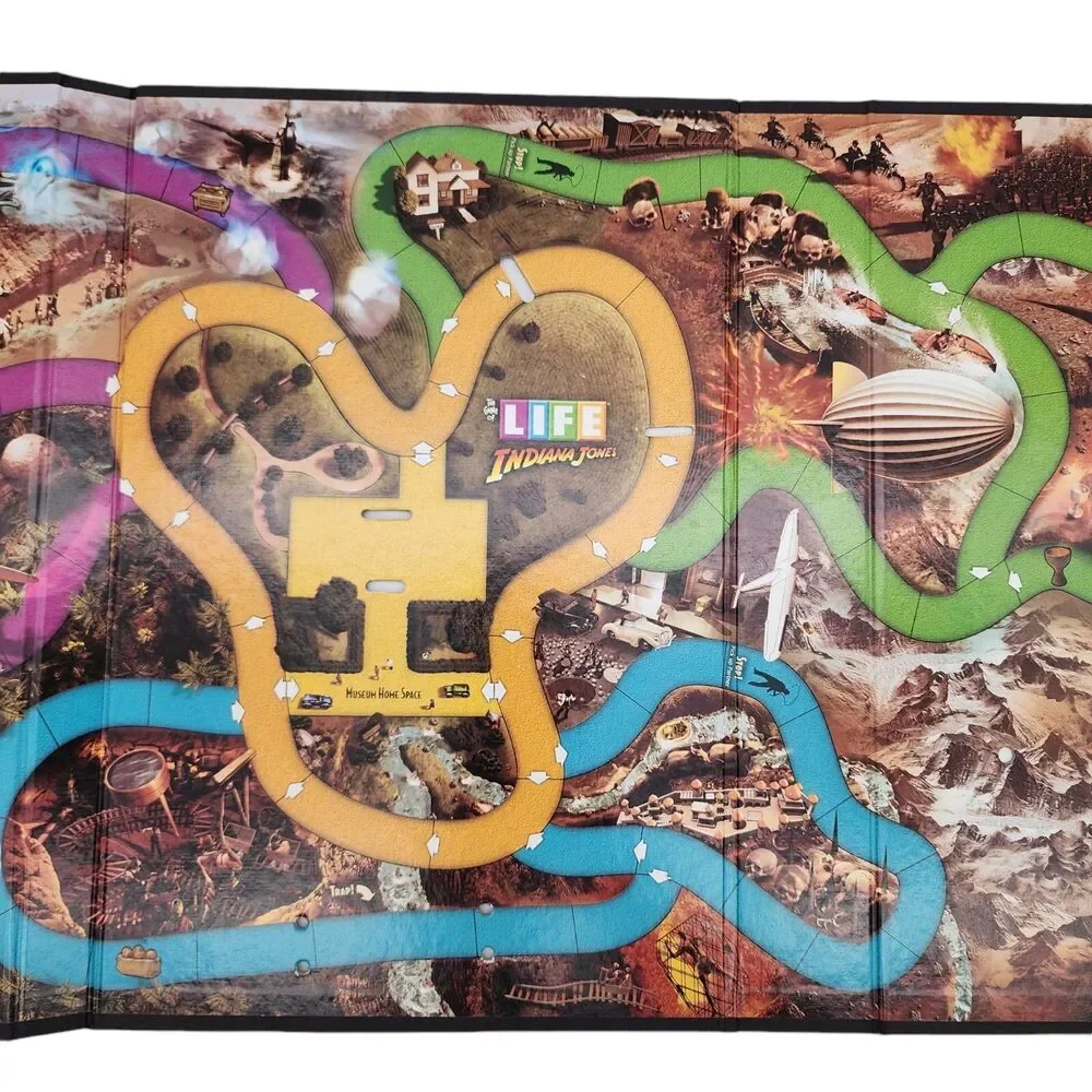 Indiana Jones Game of Life 2008 Replacement Board ONLY Hasbro Collector's Ed